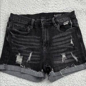 Blank NYC The Fulton Distressed Jean Shorts- 27